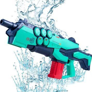 Электрический водный пистолет на аккумуляторе Electric Water Gun Бирюзовый 35310 фото