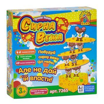 Настільна гра для дітей Fun Game Сирна вежа 26960 фото