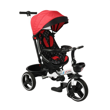 Трехколесный велосипед с родительской ручкой и поворотным сидением 1-3 года Best Trike Oscar Красный 39525 фото