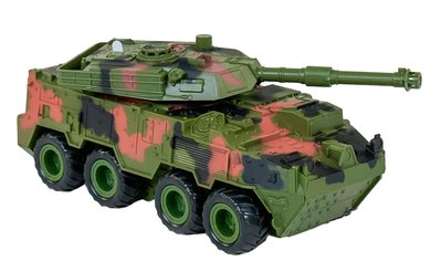 Іграшковий танк зі світлом і звуком Зелений 25205 фото