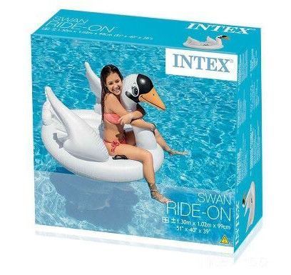 Надувний пліт для дітей Інтекс Intex Лебідь 130 х 102 х 99 см від 3 років 28465 фото