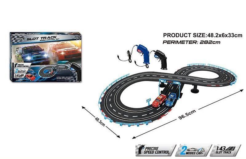Гоночний автотрек на радіокеруванні з 2 машинками Slot Racing 282 см 41629 фото