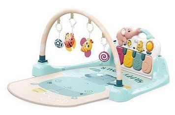 Детский музыкальный развивающий коврик с дугой Hola Toys 30955 фото