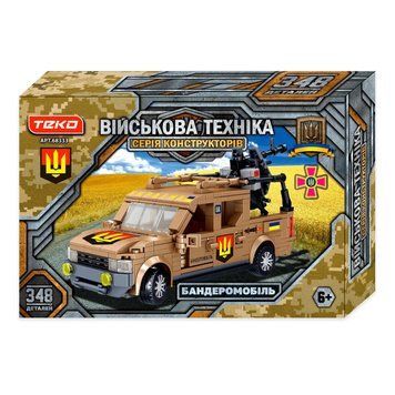 Конструктор военный БТР Бандеромобиль Teko Военная техника 482 детали 36834 фото