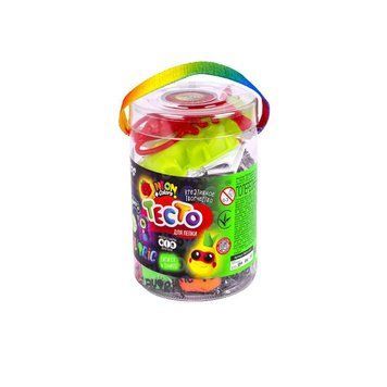 Тесто для лепки с формами и стекой "FLUORIC" Danko Toys 8 цветов 24802 фото