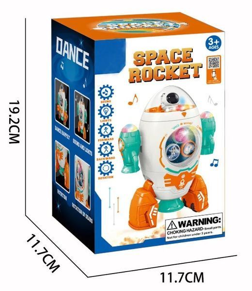 Интерактивная Музыкальная игрушка Ракета с шестеренками 32881 фото