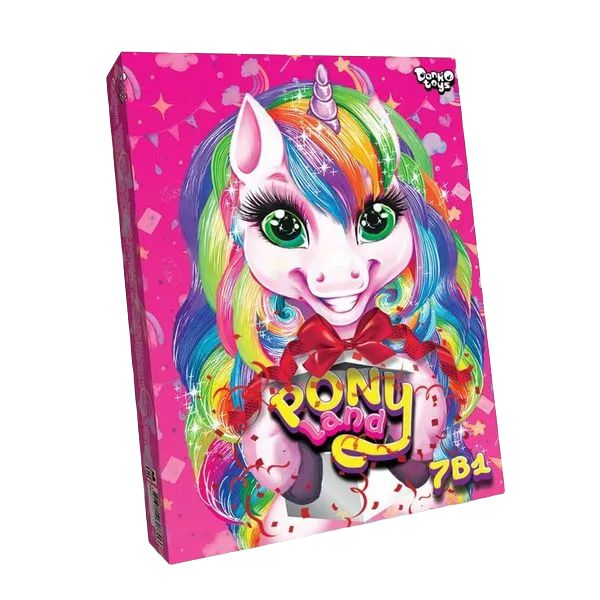 Набір креативного творчості "Pony land 7в1" Danko Toys Укр 23550 фото