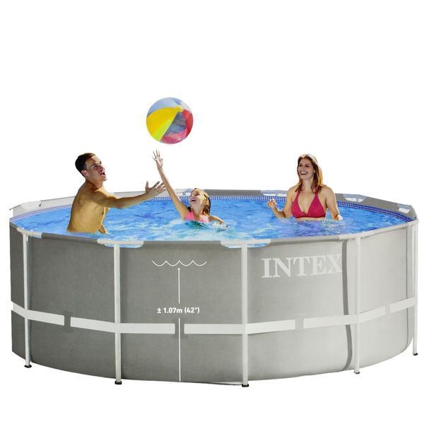 Каркасный бассейн Интекс Intex 366 х 132 см, объем 10 685 л от 6 лет Фильтр-насос Лестница Круглый 33952 фото