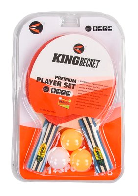 Ракетки для пінг-понгу набір для настільного тенісу King Becket 2 ракетки + 3 кульки 22614 фото