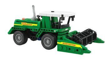 Конструктор Трактор Комбайн с навесным оборудованием Farm Cultivator 502 детали Зеленый 43508 фото