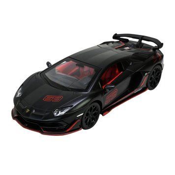 Металева машинка дитяча з ефектами Інерційна Lamborghini Aventador SVJ Автопром Sport Чорний 41983 фото