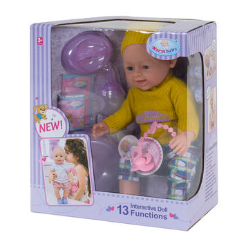 Кукла Реборн (пупс) "Warm Baby" 13 функций, звуковые эффекты, на батарейках Вид 5 3-2310 фото