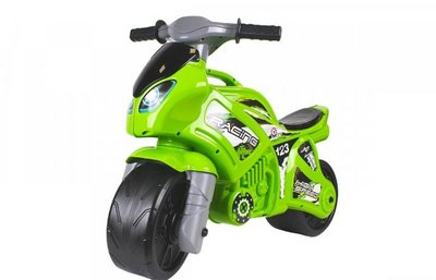 Толокар Мотоцикл Технок Зелений 22977 фото