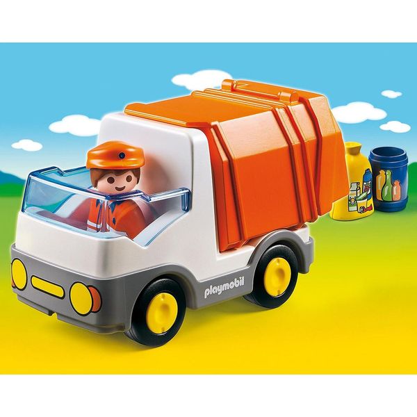 Конструктор Playmobil 1-2-3 Сміттєвоз 4 деталі 34820 фото