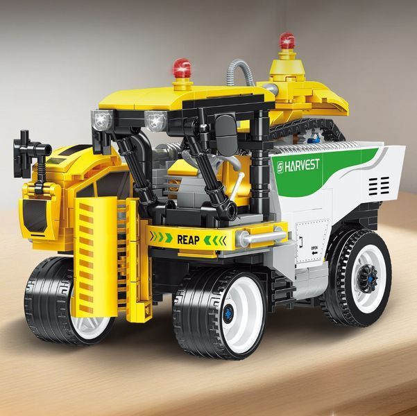 Конструктор трактор Сельскохозяйственный комбайн Farming Simulate Mingdi 771 деталь 44003 фото