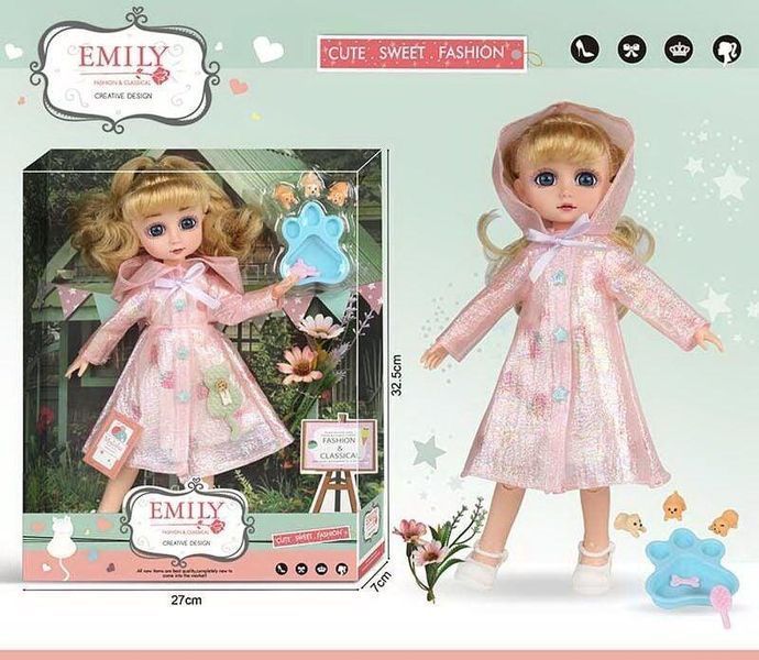 Кукла Эмили Emily Fashion Classics Mulisha Мулиша с питомцем 31 см Вид 1 31554 фото