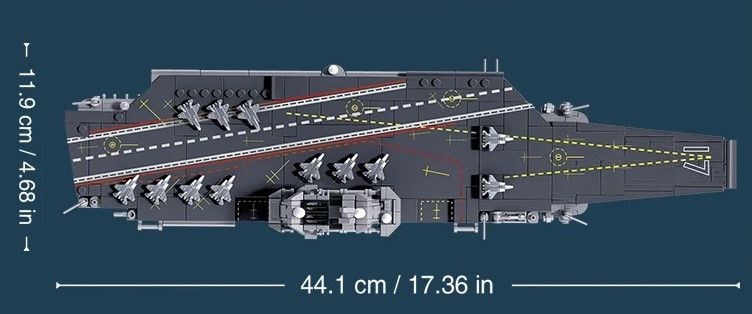 Конструктор Военный корабль Авианосец Sluban Model Bricks 584 детали 34682 фото