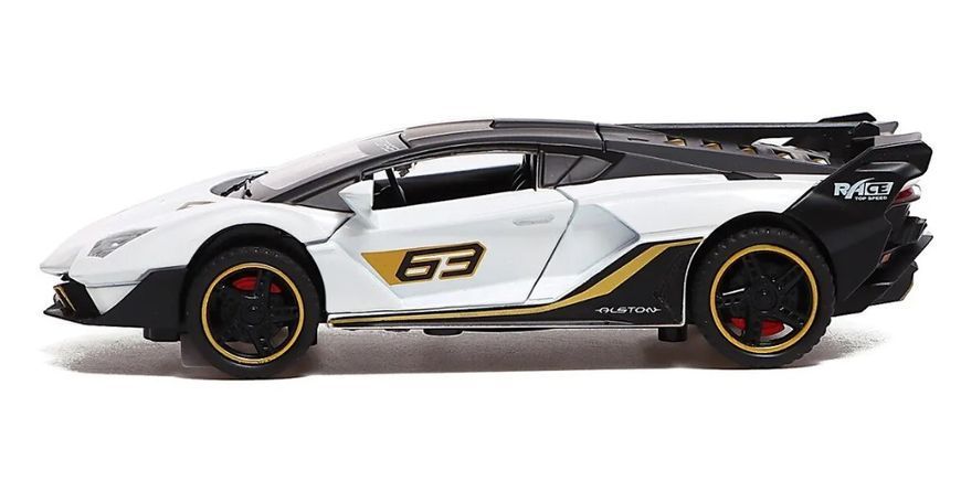 Машинка металева дитяча Lamborghini SC18 Alston Auto Expert Білий 30074 фото