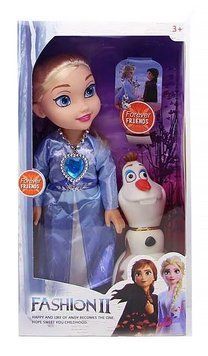 Лялька Ельза Крижане серце Frozen з прикрасою та сніговиком 32 см 40538 фото
