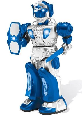 Інтерактивна іграшка Робот на батарейках Steel Warriors Синій 30473 фото