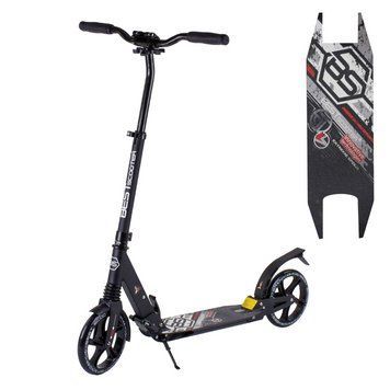Двоколісний дитячий самокат для хлопчика з амортизаторами Best Scooter Чорний із сірим 26882 фото