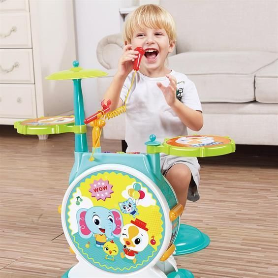 Барабанная установка Hola Toys 15 мелодий 21003 фото