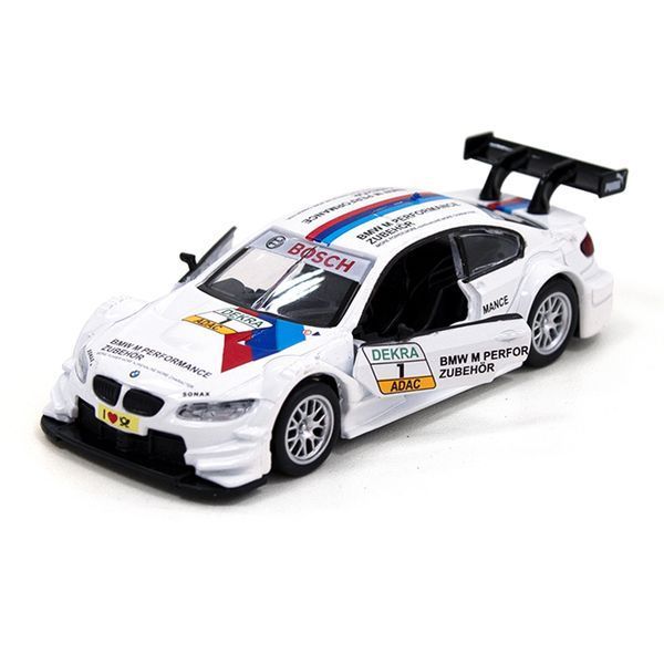 Машинка металлическая ТехноДрайв BMW M3 DTM, белый 27424 фото