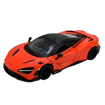 Металева машинка McLaren 765 LT з підсвічуванням і звуковими ефектами Автопром Sport Кораловий 41985 фото