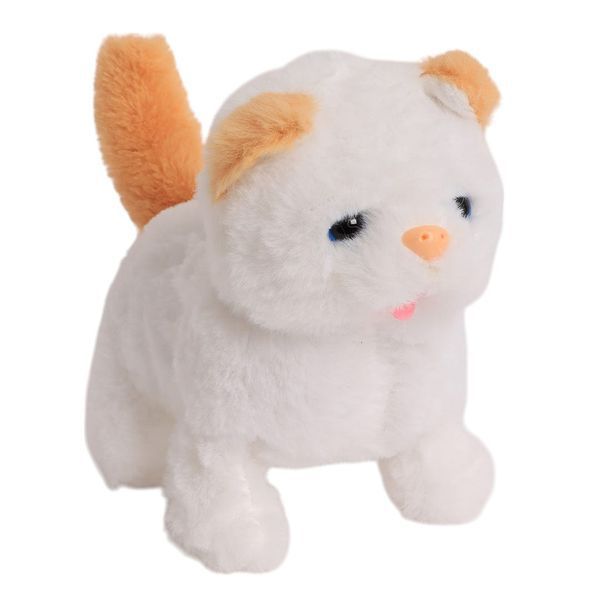 Мягкая игрушка для детей Интерактивный Котик на батарейках Mini Plush Pet Белый 38141 фото