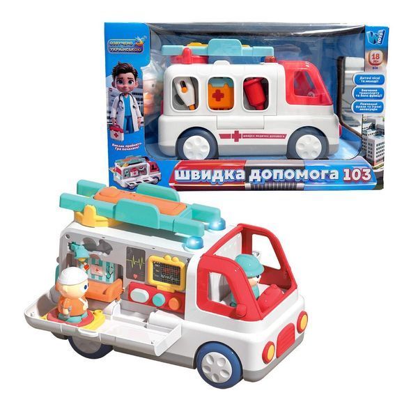 Музична машинка Швидка допомога з підсвічуванням WToys Українське озвучування 42632 фото