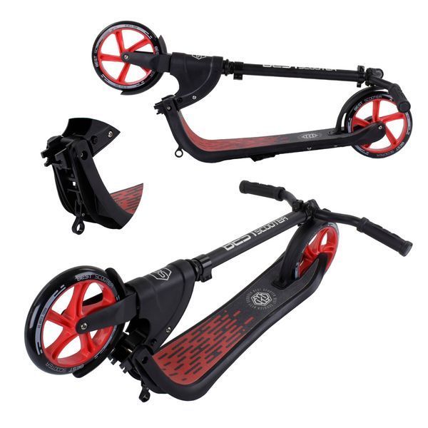 Двоколісний самокат для підлітка Best Scooter Червоний 26884 фото