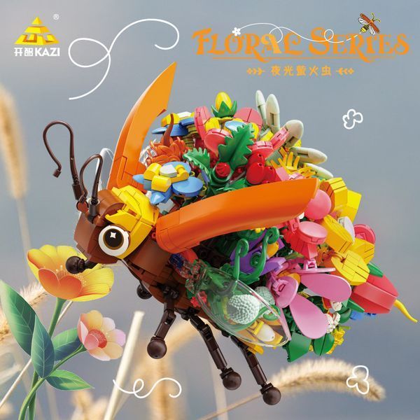 Детский конструктор насекомые Стрекоза Floral Series 944 детали 36888 фото