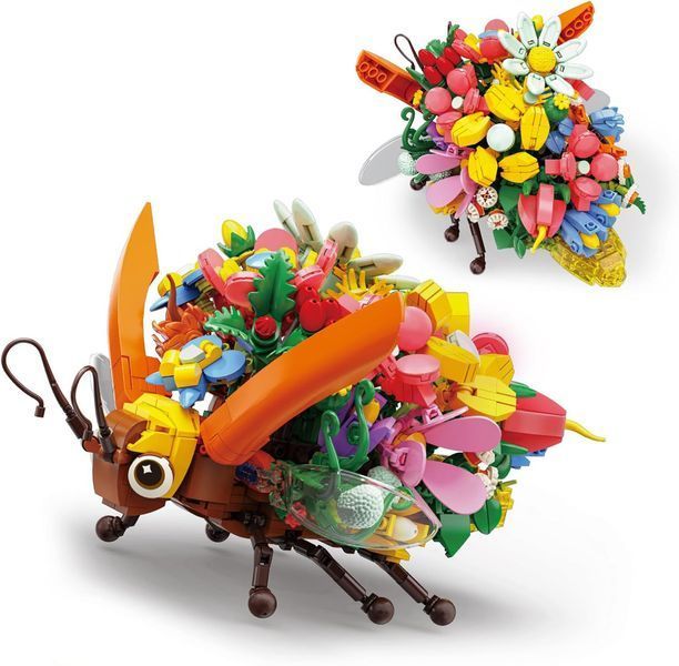 Детский конструктор насекомые Стрекоза Floral Series 944 детали 36888 фото