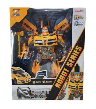 Робот Трансформер Бамблбі Автобот Bumblebee з підсвічуванням і звуком Зброя 42 см 44316 фото