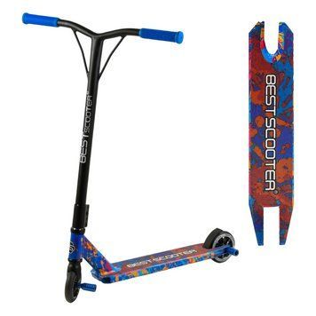 Самокат трюковый 78107 Best Scooter HIC-система Черный с синим 22853 фото