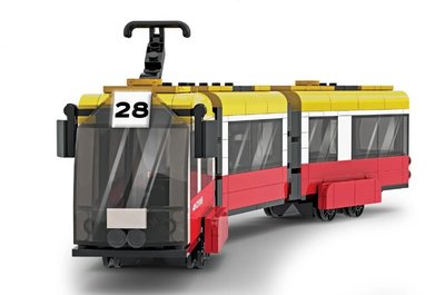 Конструктор Трамвай IBLOCK Транспорт 472 деталі (PL-921-381) 28609 фото
