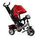 Трехколесный велосипед с родительской ручкой от 18 месяцев Best Trike Красный с черным 22286 фото 1