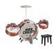 Дитяча барабанна установка зі стільчиком Jazz Drum Set Червоний 32527 фото 1