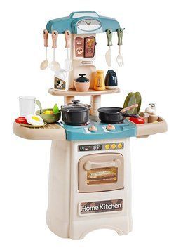Дитяча кухня ігрова Fashion Kitchen Біла 29 елементів Інтерактивна 26624 фото