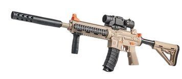 Іграшковий автомат Орбіган Orbeez gun М-416 стріляє орбізами на акумуляторі Бежевий Вид 1 39690 фото