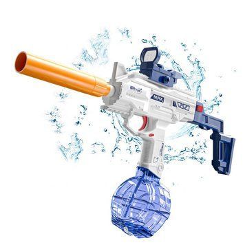 Электрический водный автомат на аккумуляторе Water Gun UZI SMG Синий 43863 фото