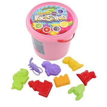 Кинетический песок KidSand 1000г Danko Toys Розовый 23541 фото