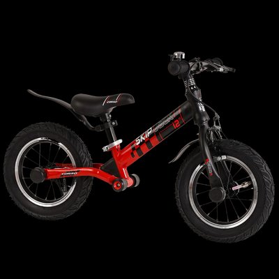 Біговел дитячий від 2-4 років колеса 12 дюймів Corso Skip Jack Червоний з чорним 26343 фото
