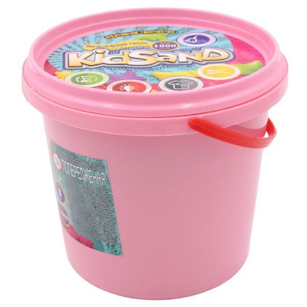 Кінетичний пісок KidSand 1000г Danko Toys Рожевий 23541 фото