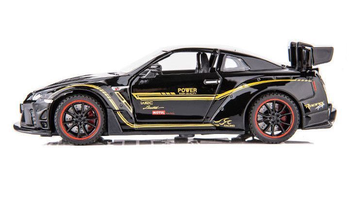 Машинка металева дитяча Nissan GT-R (R35) Auto Expert Чорний 30129 фото