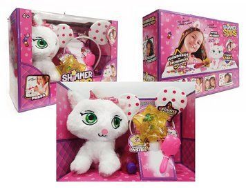Уценка Мягкая игрушка интерактивная Shimmer stars Котенок Джелли с аксессуарами 28 см 20683 фото