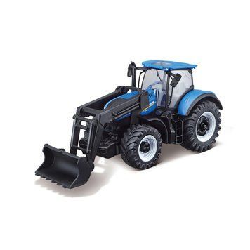 Автомодель Bburago серії Farm - Трактор New Holland T7.315 з фронтальним навантажувачем (синій, 1:32) 29819 фото