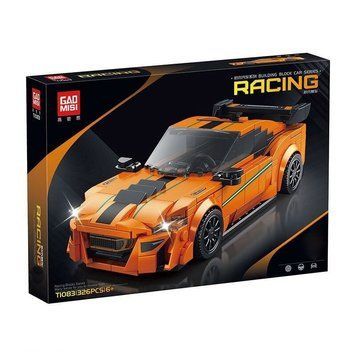 Конструктор машинка Racing Car 326 деталей Жовтогарячий 39341 фото