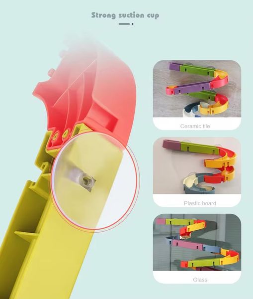 Игра для ванной на присосках Водная горка Трек 62 элемента 35726 фото