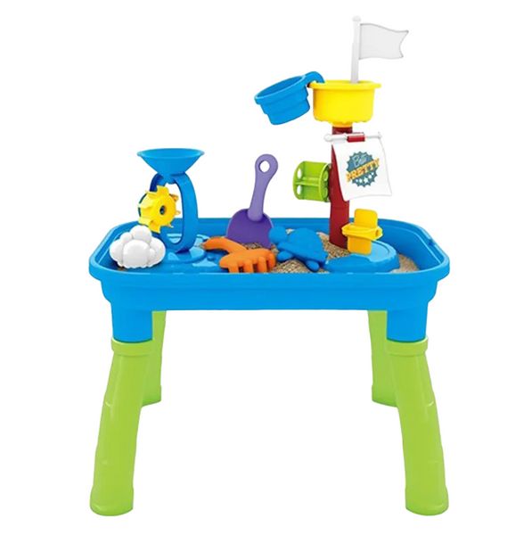 Столик песочница с мельницей Sand & Water Play Table Голубой с зеленым 28936 фото